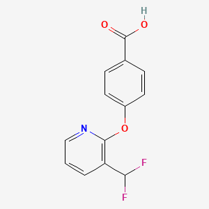 molecular formula C13H9F2NO3 B2947209 4-[3-(Difluoromethyl)pyridin-2-yl]oxybenzoic acid CAS No. 2248305-62-4