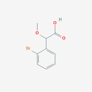 molecular formula C9H9BrO3 B2947238 2-(2-Bromophenyl)-2-methoxyacetic acid CAS No. 1545579-53-0