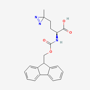 molecular formula C21H21N3O4 B2947255 Fmoc-L-Photo-Methionine 