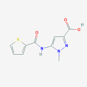 1-Methyl-5-(thiophene-2-carboxamido)-1H-pyrazole-3-carboxylic acid