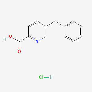 molecular formula C13H12ClNO2 B2947258 5-Benzylpyridine-2-carboxylic acid hydrochloride CAS No. 1955547-86-0