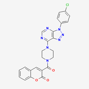 3-(4-(3-(4-chlorophenyl)-3H-[1,2,3]triazolo[4,5-d]pyrimidin-7-yl)piperazine-1-carbonyl)-2H-chromen-2-one