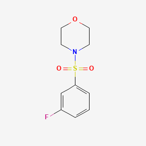 molecular formula C10H12FNO3S B2947266 4-(3-fluorobenzenesulfonyl)morpholine CAS No. 1022375-47-8