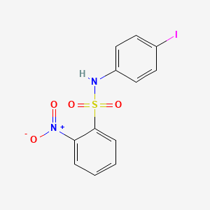 molecular formula C12H9IN2O4S B2947281 N-(4-iodophenyl)-2-nitrobenzenesulfonamide CAS No. 159048-83-6