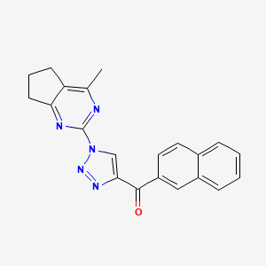 [1-(4-methyl-6,7-dihydro-5H-cyclopenta[d]pyrimidin-2-yl)-1H-1,2,3-triazol-4-yl](2-naphthyl)methanone