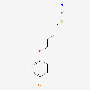 ([4-(4-Bromophenoxy)butyl]sulfanyl)formonitrile