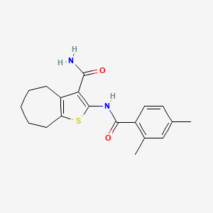 2-(2,4-dimethylbenzamido)-5,6,7,8-tetrahydro-4H-cyclohepta[b]thiophene-3-carboxamide