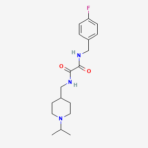 N1-(4-fluorobenzyl)-N2-((1-isopropylpiperidin-4-yl)methyl)oxalamide