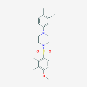 1-(3,4-Dimethylphenyl)-4-(4-methoxy-2,3-dimethylbenzenesulfonyl)piperazine