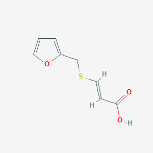 molecular formula C8H8O3S B2947306 3-[(Furan-2-ylmethyl)sulfanyl]prop-2-enoic acid CAS No. 1384433-83-3