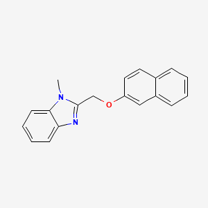 1-methyl-2-((naphthalen-2-yloxy)methyl)-1H-benzo[d]imidazole