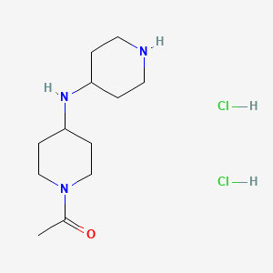 1-{4-[(Piperidin-4-yl)amino]piperidin-1-yl}ethan-1-one dihydrochloride
