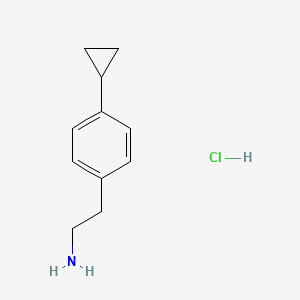 2-(4-Cyclopropylphenyl)ethanamine;hydrochloride