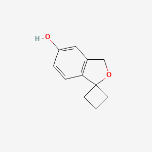 molecular formula C11H12O2 B2947322 3h-Spiro[2-benzofuran-1,1'-cyclobutane]-5-ol CAS No. 1415598-90-1; 1823871-89-1