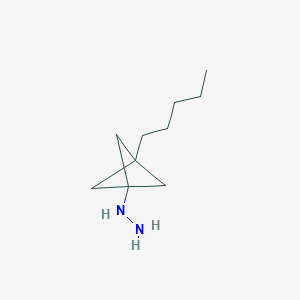 (3-Pentyl-1-bicyclo[1.1.1]pentanyl)hydrazine