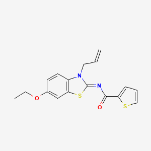 (Z)-N-(3-allyl-6-ethoxybenzo[d]thiazol-2(3H)-ylidene)thiophene-2-carboxamide