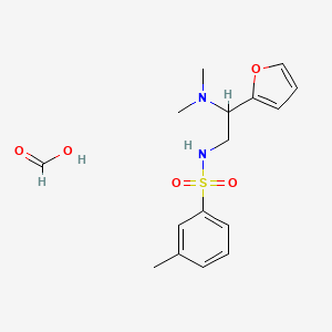 N-(2-(dimethylamino)-2-(furan-2-yl)ethyl)-3-methylbenzenesulfonamide formate