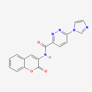 6-(1H-imidazol-1-yl)-N-(2-oxo-2H-chromen-3-yl)pyridazine-3-carboxamide