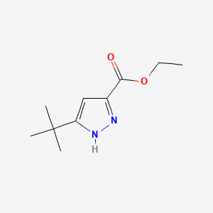 molecular formula C10H16N2O2 B2947343 ethyl 3-tert-butyl-1H-pyrazole-5-carboxylate CAS No. 83405-70-3; 916791-97-4