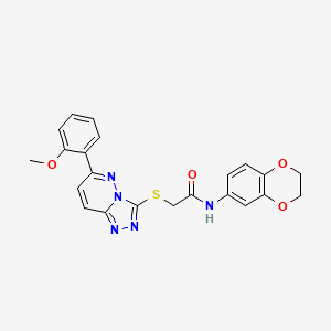 N-(2,3-dihydro-1,4-benzodioxin-6-yl)-2-{[6-(2-methoxyphenyl)[1,2,4]triazolo[4,3-b]pyridazin-3-yl]thio}acetamide