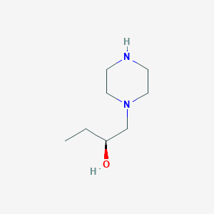 molecular formula C8H18N2O B2947347 (2S)-1-(piperazin-1-yl)butan-2-ol CAS No. 1841099-42-0