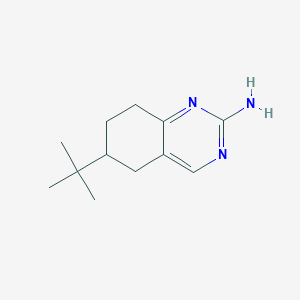 molecular formula C12H19N3 B2947357 6-Tert-butyl-5,6,7,8-tetrahydroquinazolin-2-amine CAS No. 66521-78-6