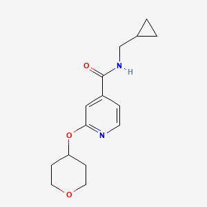 N-(cyclopropylmethyl)-2-((tetrahydro-2H-pyran-4-yl)oxy)isonicotinamide