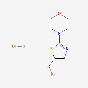 molecular formula C8H14Br2N2OS B2947389 4-[5-(溴甲基)-4,5-二氢-1,3-噻唑-2-基]吗啉氢溴酸盐 CAS No. 92504-83-1