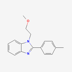 molecular formula C17H18N2O B2947437 1-(2-methoxyethyl)-2-(4-methylphenyl)-1H-1,3-benzodiazole CAS No. 915893-39-9