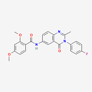 molecular formula C24H20FN3O4 B2947441 N-(3-(4-fluorophenyl)-2-methyl-4-oxo-3,4-dihydroquinazolin-6-yl)-2,4-dimethoxybenzamide CAS No. 1170840-87-5