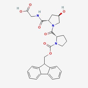 molecular formula C27H29N3O7 B2947448 Fmoc-Pro-Hyp-Gly-OH CAS No. 223566-95-8