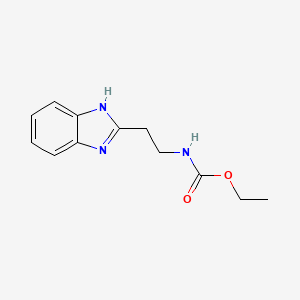 molecular formula C16H13N3S B2947454 N-(benzylideneamino)-4-phenyl-1,3-thiazol-2-amine CAS No. 4216-52-8