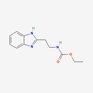 molecular formula C12H15N3O2 B2947454 ethyl N-[2-(1H-1,3-benzodiazol-2-yl)ethyl]carbamate CAS No. 4216-52-8