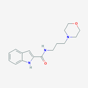 molecular formula C16H21N3O2 B294747 N-[3-(4-morpholinyl)propyl]-1H-indole-2-carboxamide 