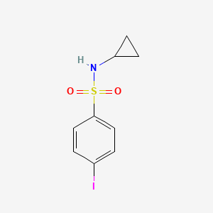 molecular formula C9H10INO2S B2947471 N-cyclopropyl-4-iodobenzenesulfonamide CAS No. 403793-10-2