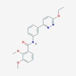 molecular formula C21H21N3O4 B2947492 N-[3-(6-ethoxypyridazin-3-yl)phenyl]-2,3-dimethoxybenzamide CAS No. 899954-49-5