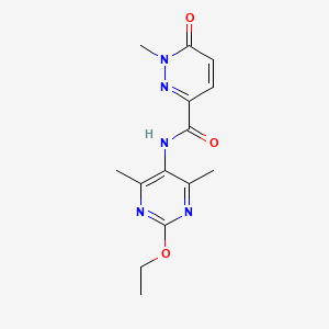 molecular formula C14H17N5O3 B2947503 N-(2-ethoxy-4,6-dimethylpyrimidin-5-yl)-1-methyl-6-oxo-1,6-dihydropyridazine-3-carboxamide CAS No. 2175979-20-9