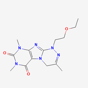 molecular formula C14H20N6O3 B2947511 1-(2-Ethoxyethyl)-3,7,9-trimethyl-4H-purino[8,7-c][1,2,4]triazine-6,8-dione CAS No. 898412-77-6
