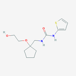 B2947513 1-((1-(2-Hydroxyethoxy)cyclopentyl)methyl)-3-(thiophen-2-yl)urea CAS No. 2194901-64-7