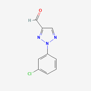molecular formula C9H6ClN3O B2947517 2-(3-chlorophenyl)-2H-1,2,3-triazole-4-carbaldehyde CAS No. 41886-28-6