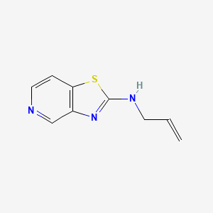 molecular formula C9H9N3S B2947518 Thiazolo[4,5-c]pyridin-2-amine,n-2-propen-1-yl- CAS No. 1283006-89-2