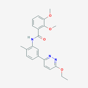 molecular formula C22H23N3O4 B2947604 N-[5-(6-ethoxypyridazin-3-yl)-2-methylphenyl]-2,3-dimethoxybenzamide CAS No. 1021050-63-4