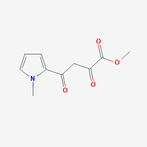 molecular formula C10H11NO4 B2947644 methyl 4-(1-methyl-1H-pyrrol-2-yl)-2,4-dioxobutanoate CAS No. 881441-91-4