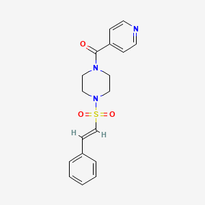 [4-[(E)-2-phenylethenyl]sulfonylpiperazin-1-yl]-pyridin-4-ylmethanone