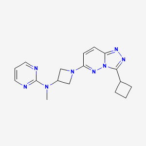 N-(1-{3-cyclobutyl-[1,2,4]triazolo[4,3-b]pyridazin-6-yl}azetidin-3-yl)-N-methylpyrimidin-2-amine