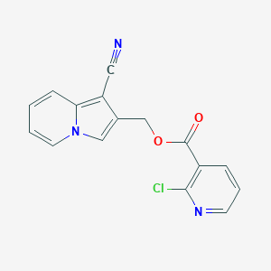 (1-Cyanoindolizin-2-yl)methyl 2-chloropyridine-3-carboxylate