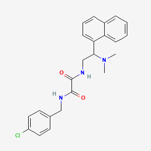 N1-(4-chlorobenzyl)-N2-(2-(dimethylamino)-2-(naphthalen-1-yl)ethyl)oxalamide
