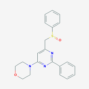 (6-Morpholino-2-phenyl-4-pyrimidinyl)methyl phenyl sulfoxide