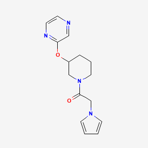 1-(3-(pyrazin-2-yloxy)piperidin-1-yl)-2-(1H-pyrrol-1-yl)ethanone