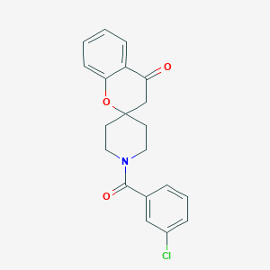 molecular formula C20H18ClNO3 B2947657 1'-(3-Chlorobenzoyl)spiro[chroman-2,4'-piperidin]-4-one CAS No. 877810-88-3
